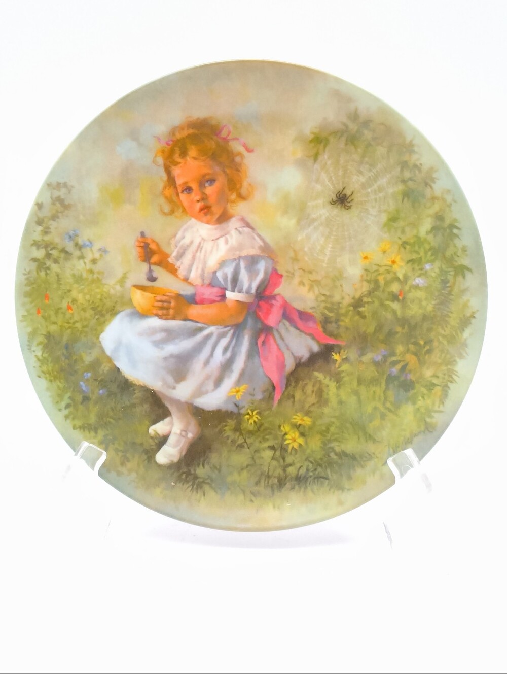 1981 Little Miss Muffet Collector Plate - Reco, John McClelland with Certificate